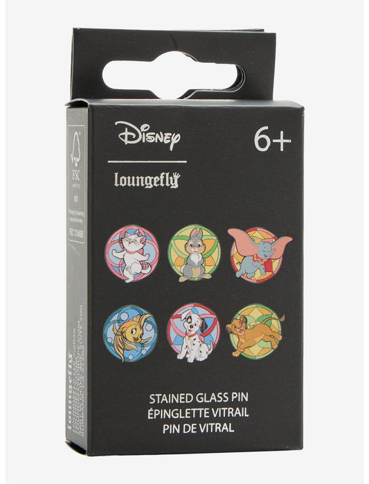 Loungefly Disney Animals Stained Glass Blind Box Enamel Pin Hot Topic Exclusive - US 3655