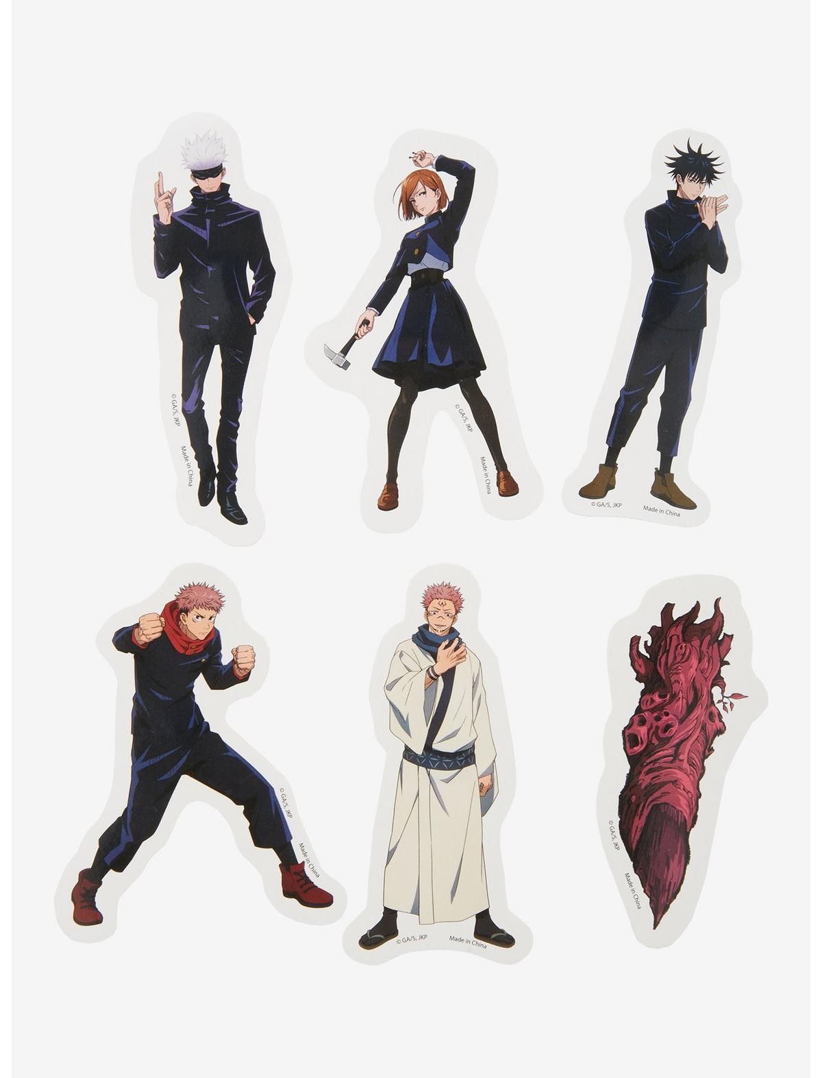 Jujutsu Kaisen Character & Cursed Finger Sticker Set - US 9613