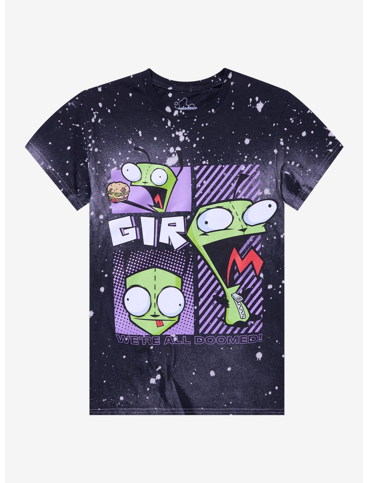 Invader Zim GIR All doomed Splatter-Dye T-Shirt - US 1237