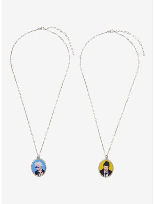 Jujutsu Kaisen Gojo & Geto Portrait Best Friend Necklace Set - US 6554