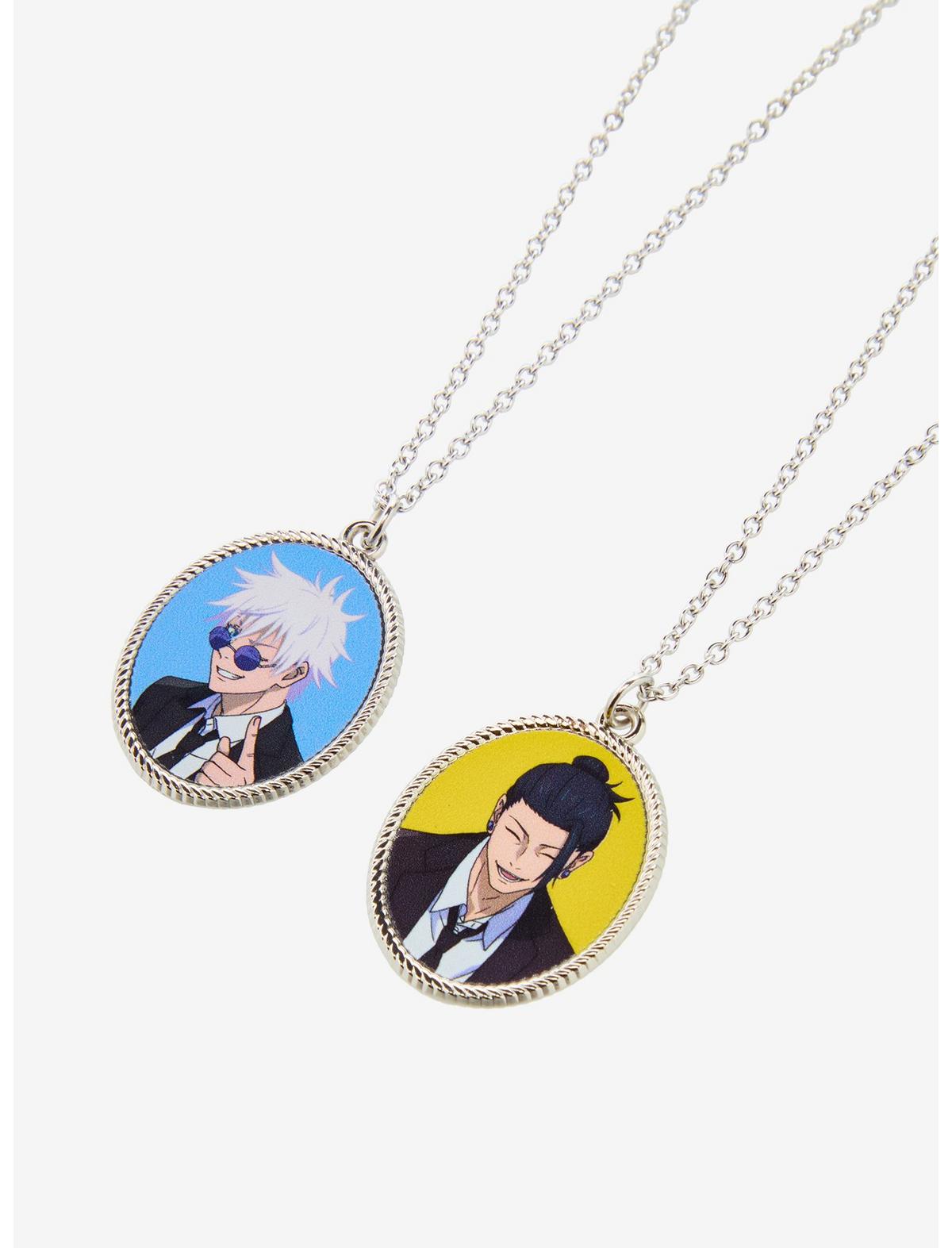 Jujutsu Kaisen Gojo & Geto Portrait Best Friend Necklace Set - US 6554