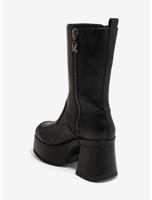 Koi Black Halcyon Heel Boots - US 4127