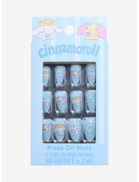 Cinnamoroll Sleepover Press-On Nail Set - US 6682