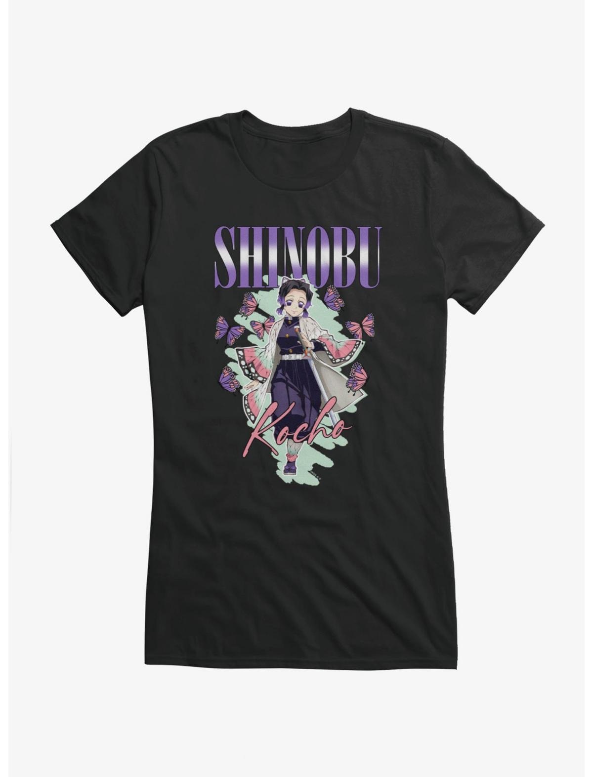 Demon Slayer: Kimetsu No Yaiba Shinobu Kocho Butterflies Girls T-Shirt - US 3810