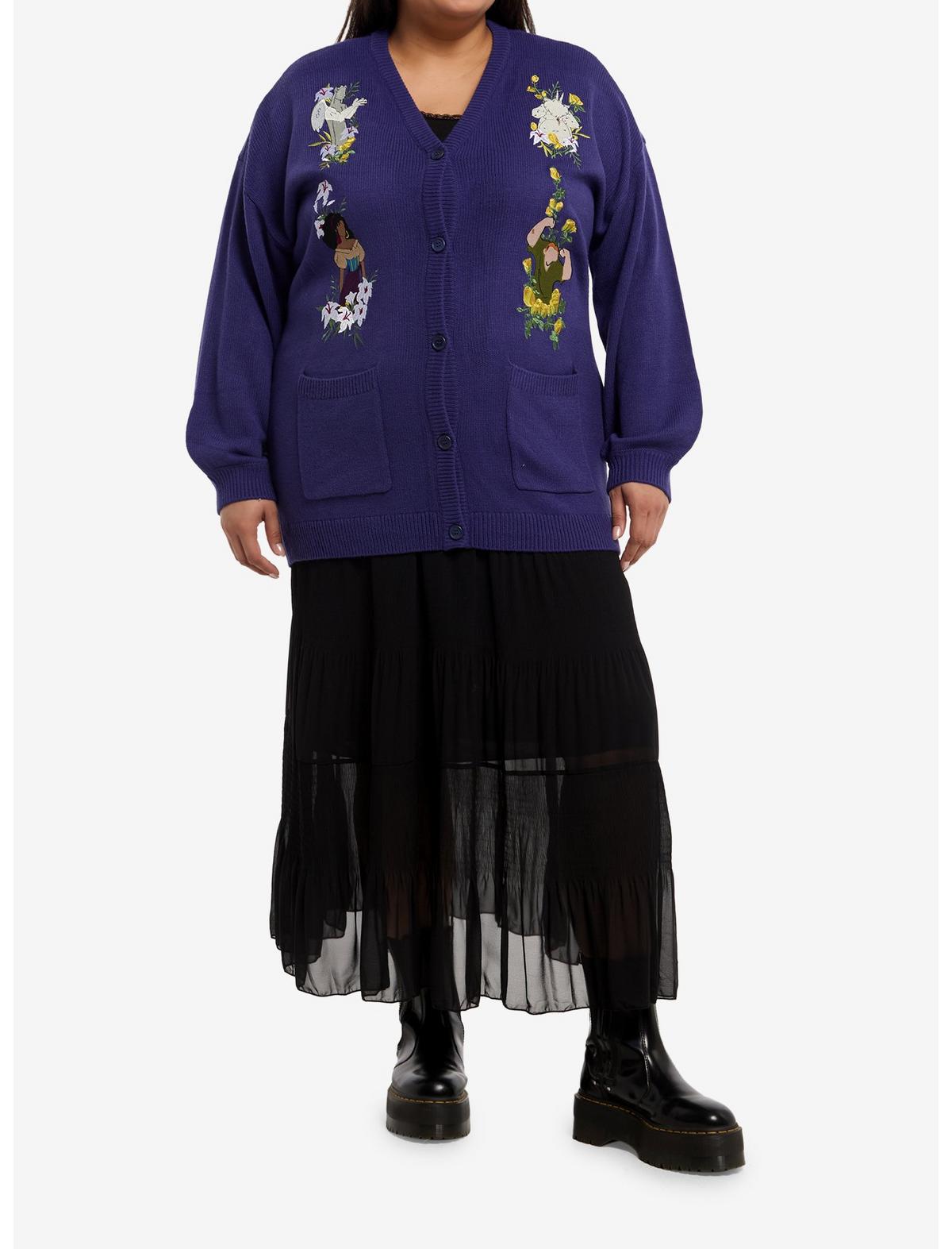 Disney The Hunchback Of Notre Dame Embroidered Girls Cardigan Plus Size - US 8817