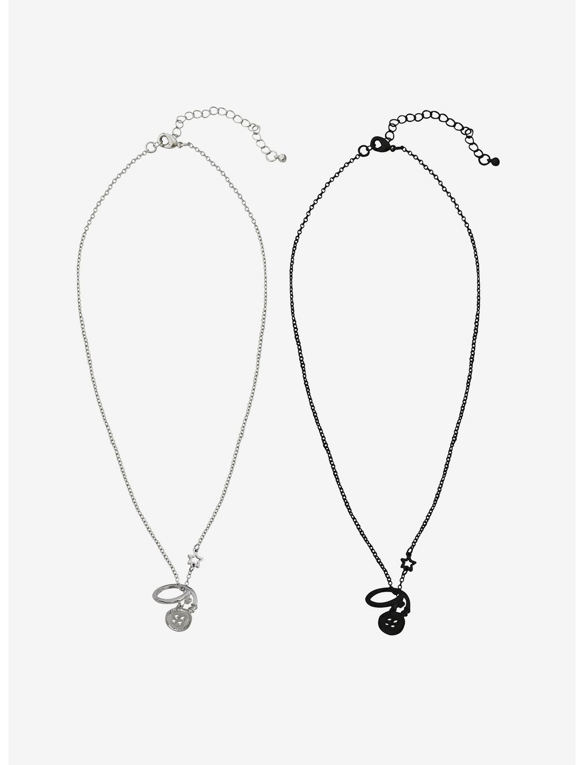 Coraline Button Ring Best Friend Necklace Set - US 1449