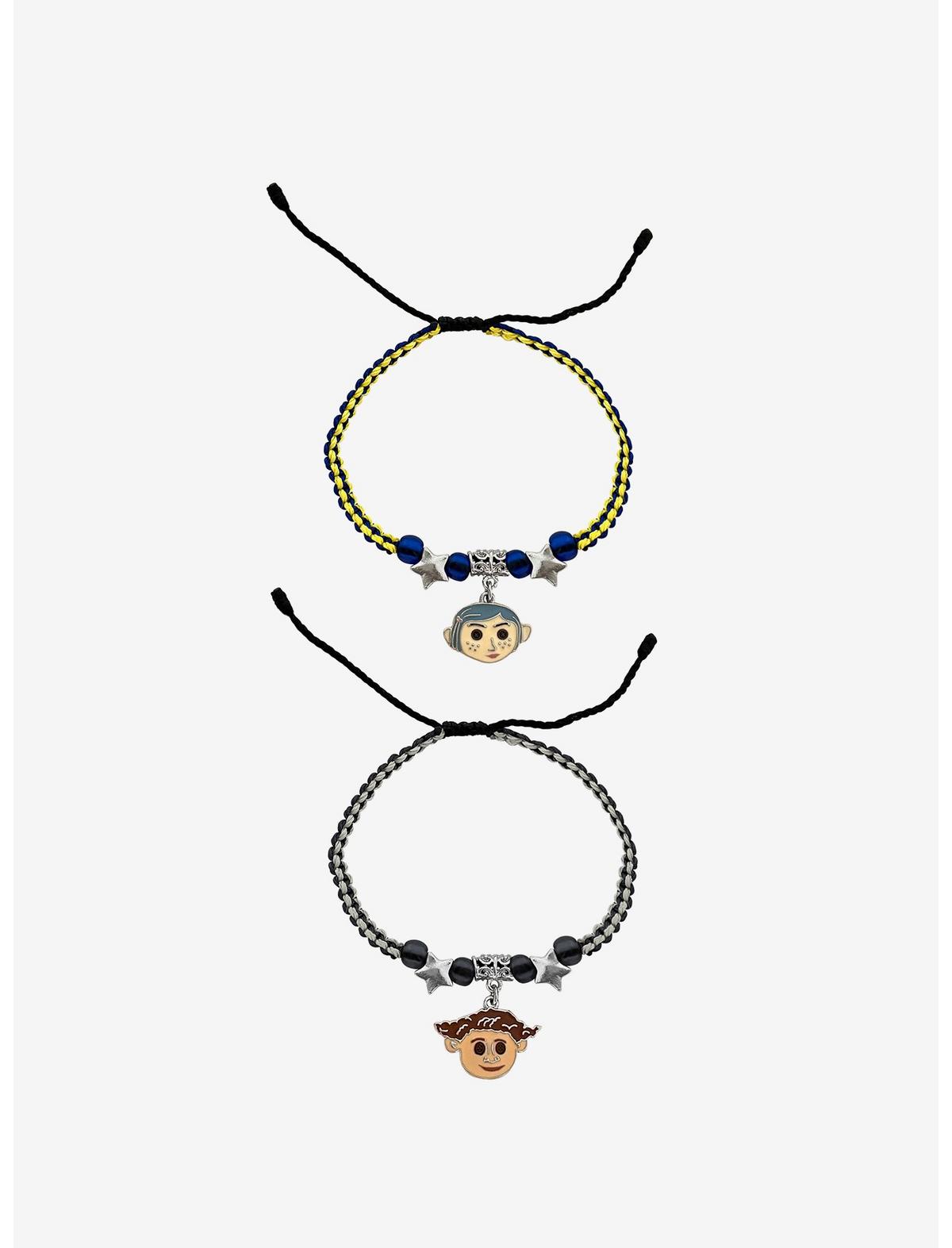 Coraline Wybie & Coraline Best Friend Cord Bracelet Set - US 0855