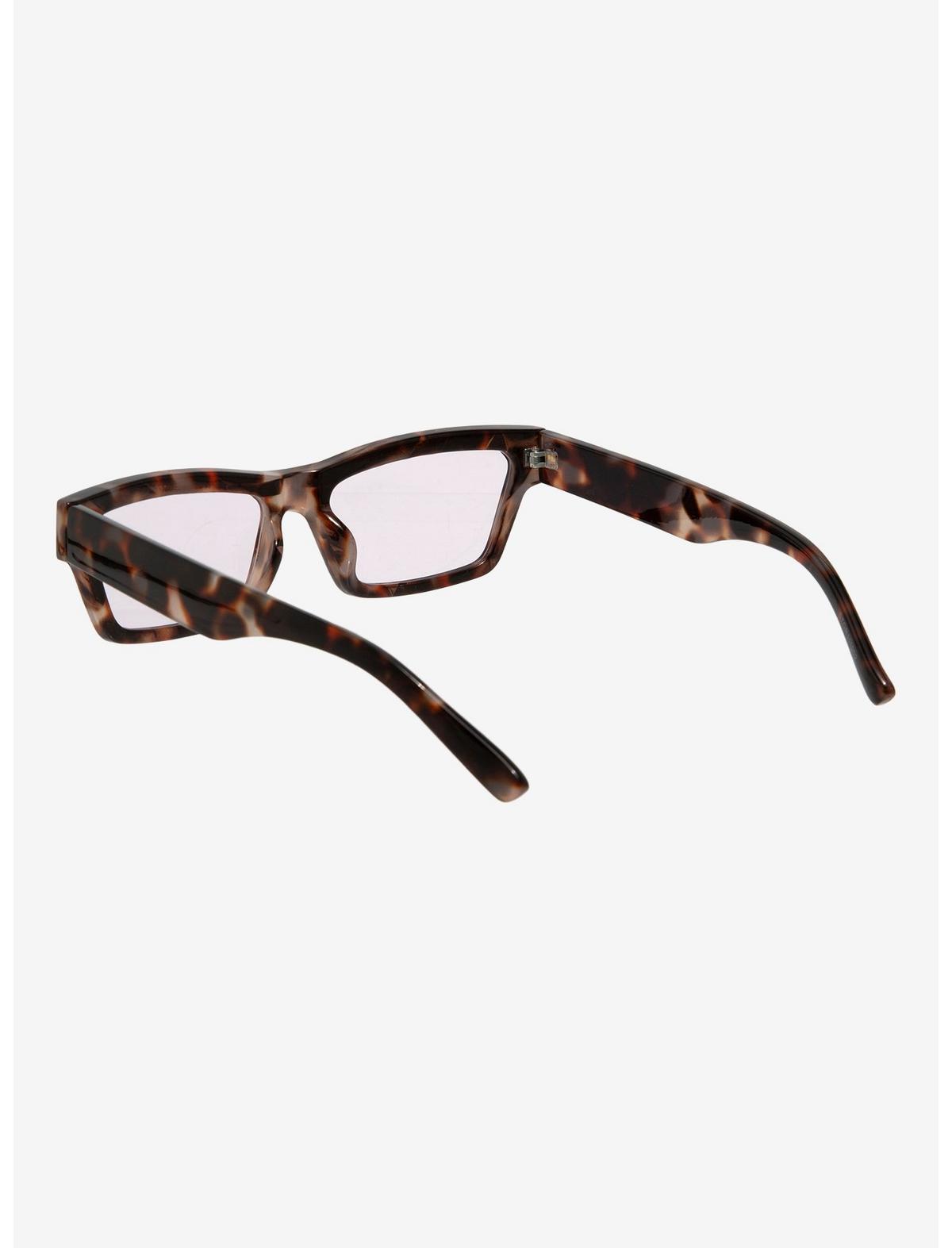 Brown Tortoiseshell Rectangular Sunglasses - US 6967