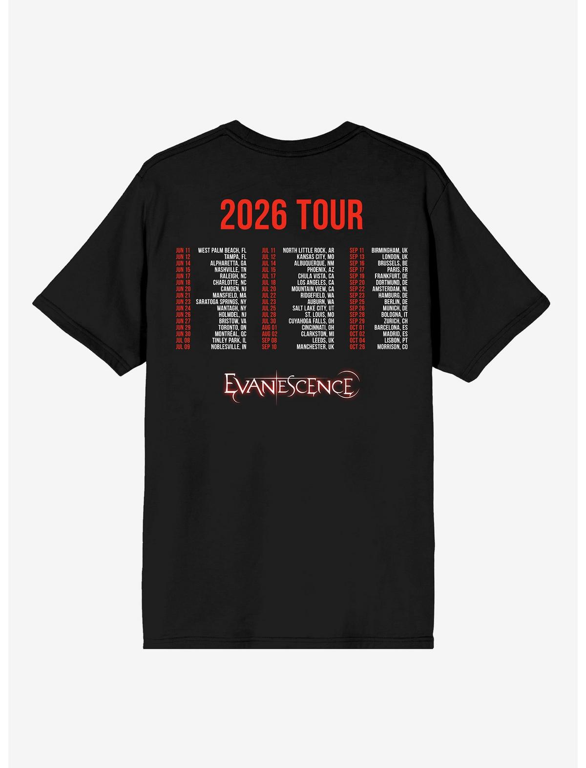 Evanescence 2026 Tour T-Shirt - US 7034