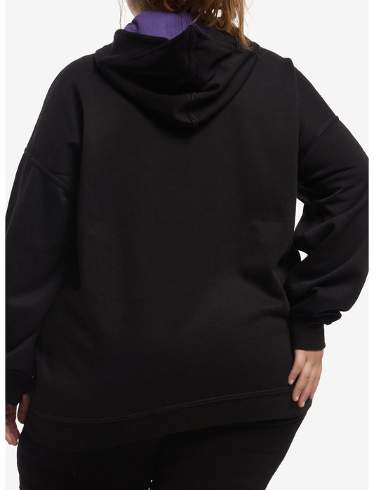 DC Comics Teen Titans Raven Girls Oversized Hoodie Plus Size - US 0563