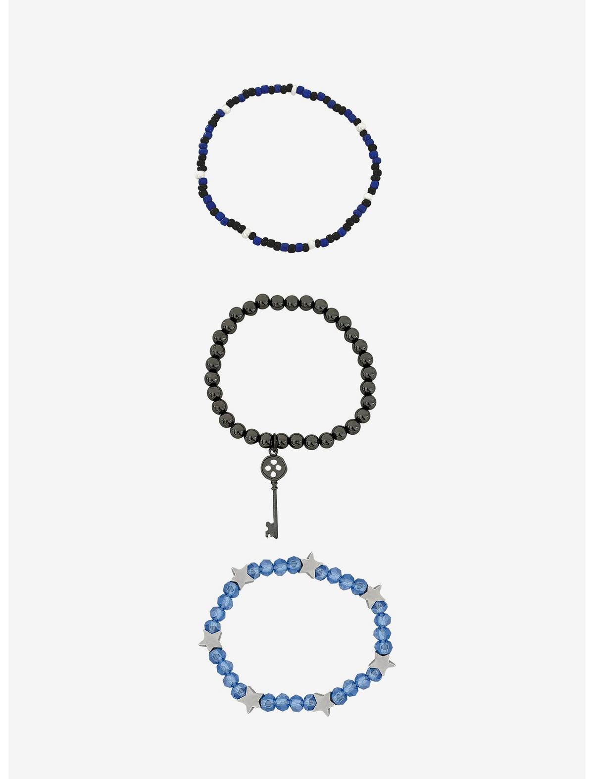 Coraline Key & Star Bead Bracelet Set - US 2298