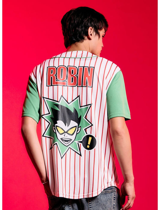 DC Comics Teen Titans Robin Baseball Jersey - US 4773