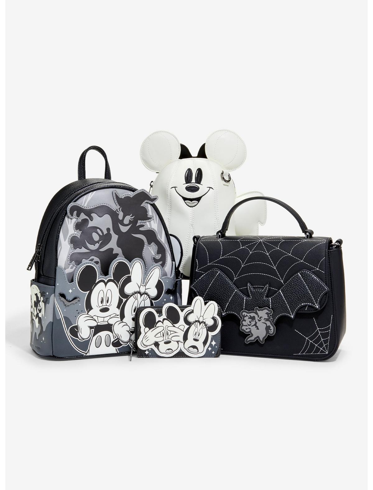 Loungefly Disney Halloween Bats & Spiderwebs Crossbody Bag - US 0678