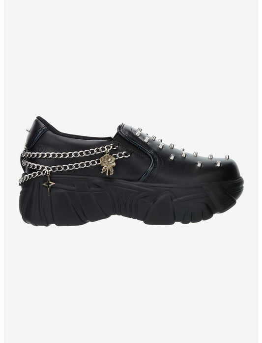 Koi Black Summoner Stud Slip-On Sneakers - US 4156