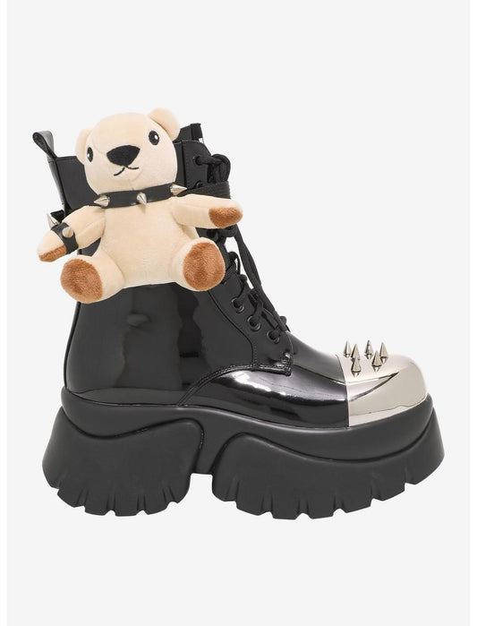 Koi The Rocky Horror Picture Show Eddie's Teddy Spike Combat Boots - US 6290