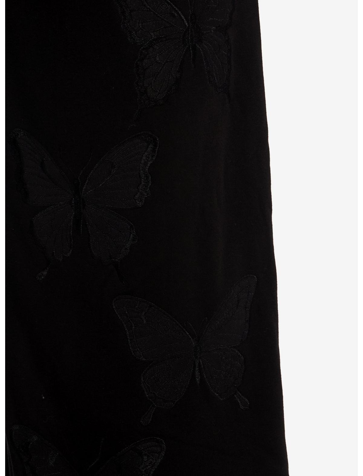 Cosmic Aura Black Butterfly Girls Wide Leg Lounge Pants Plus Size - US 6283