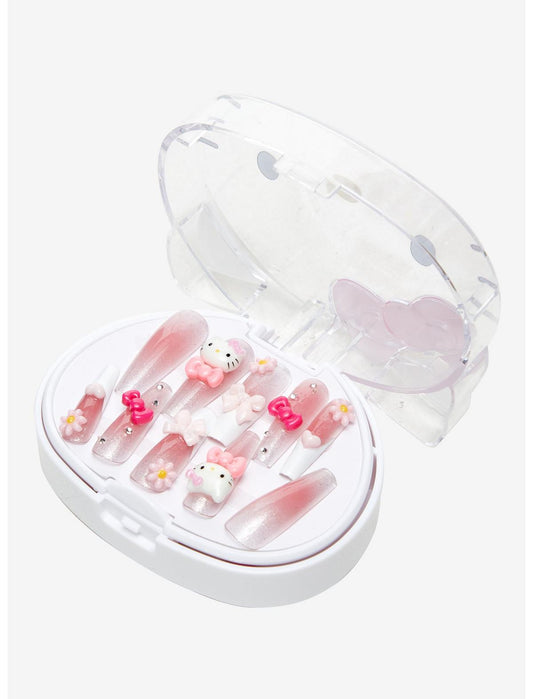 3H Nails Hello Kitty Flower Bow Press-On Nail Set - US 9310