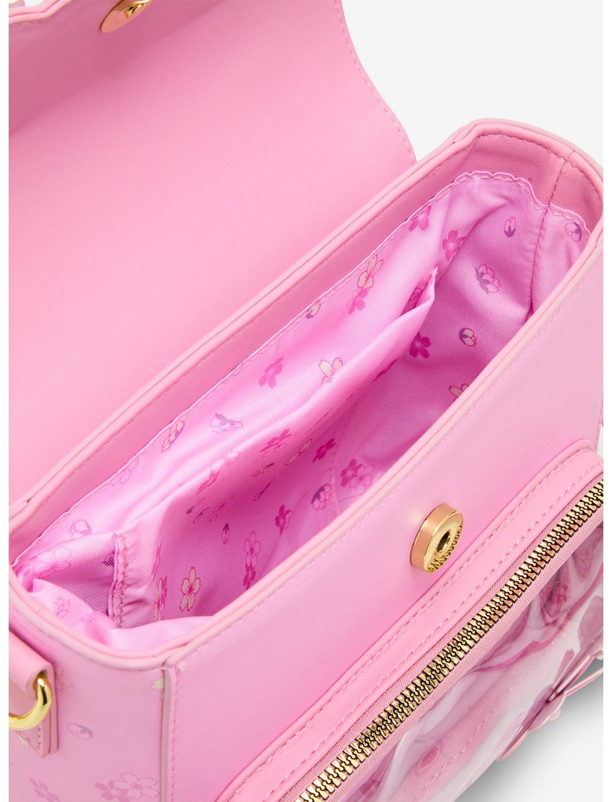 Cherry Blossom Pin Collector Charm Crossbody Bag - US 0030