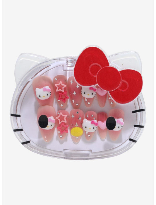 3H Nails Hello Kitty Pink Star Press-On Nail Set - US 4641