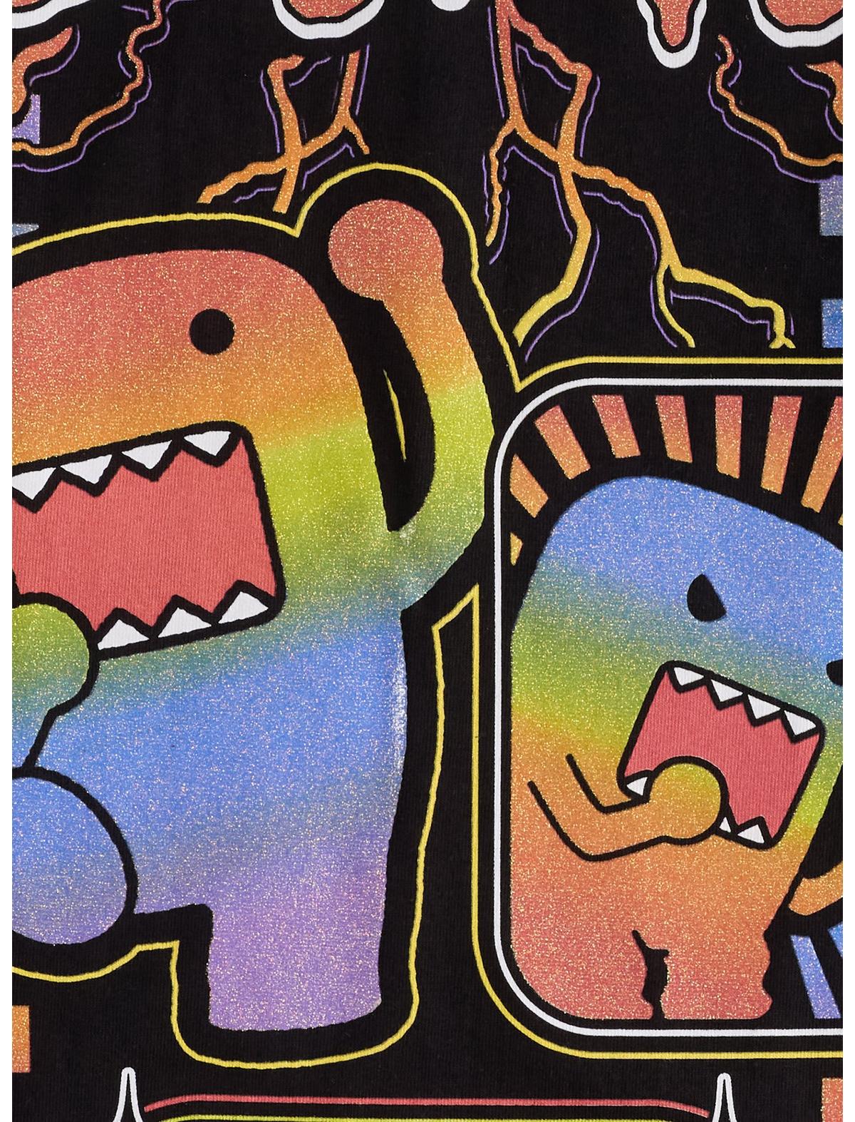 Domo Rainbow Glitter Portraits T-Shirt - US 4452