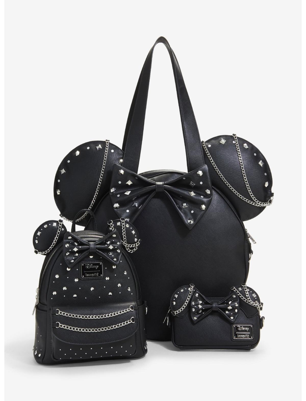 Loungefly Disney Minnie Mouse Studs & Chains Mini Backpack - US 2859