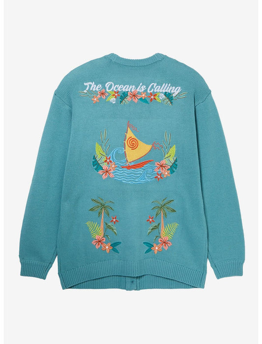 Disney Moana Embroidered Girls Cardigan - US 8183