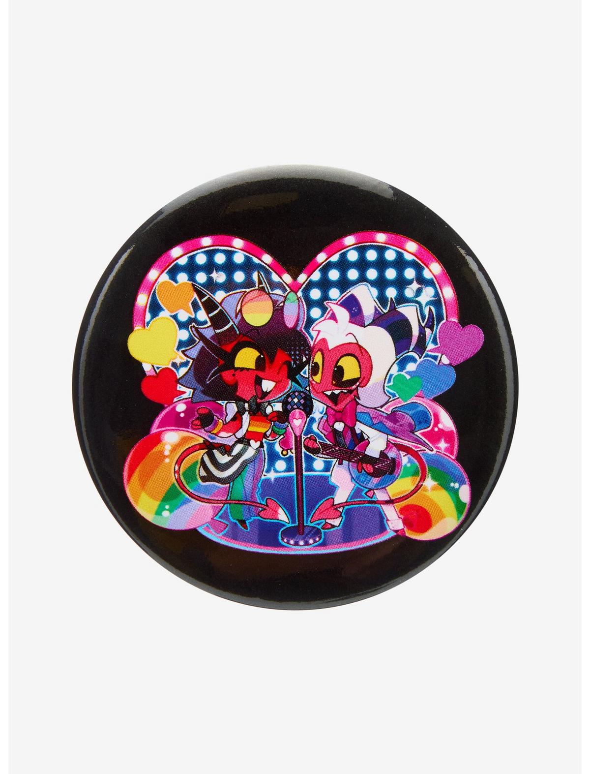 Helluva Boss Millie & Moxxie Pride Stage 3 Inch Button - US 9548