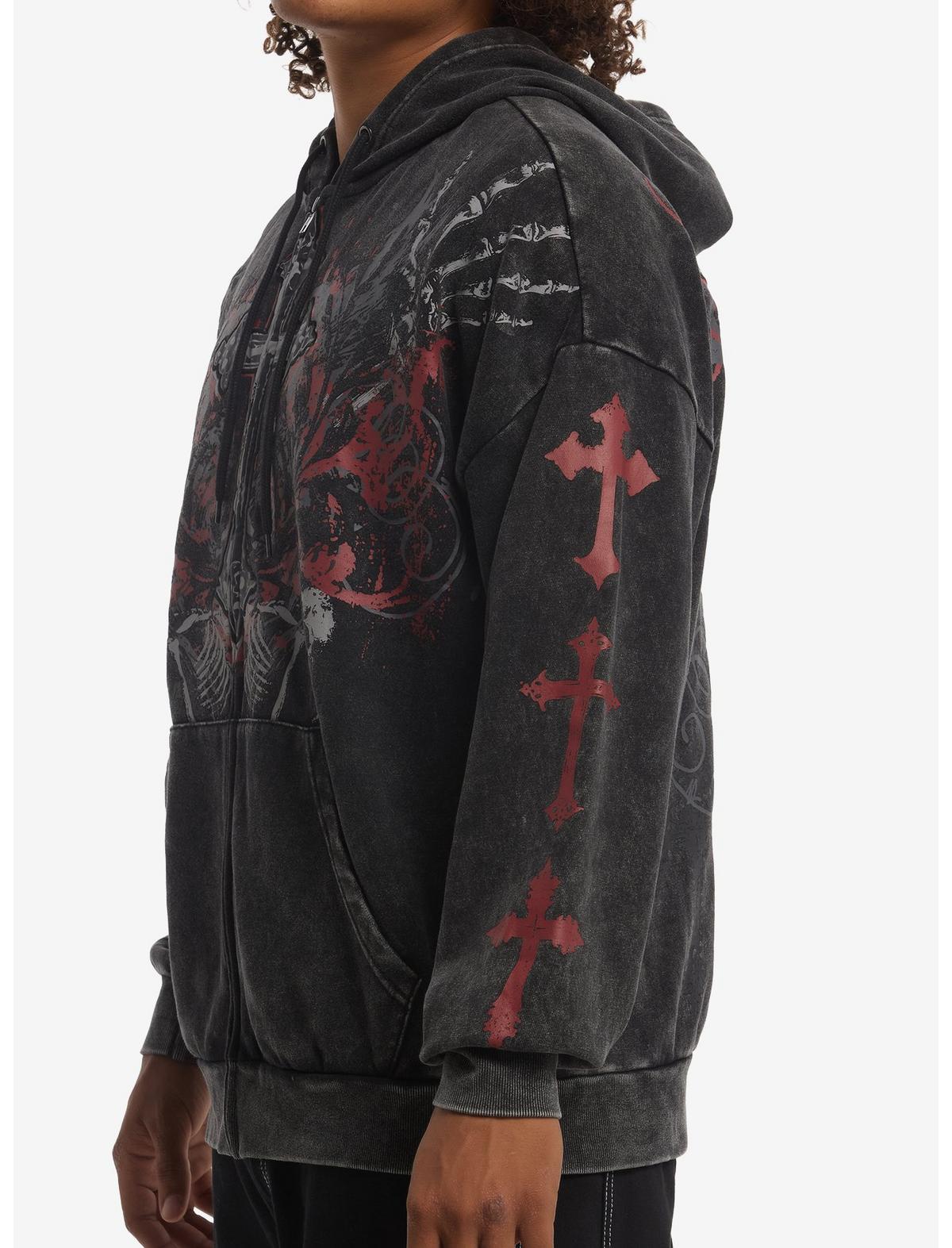 Cross Skeleton Filigree Hoodie - US 5583