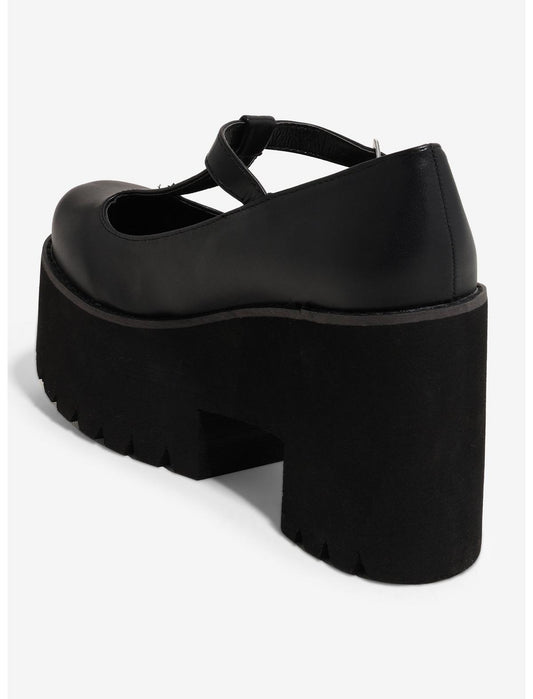 Black Platform Mary Janes - US 5993