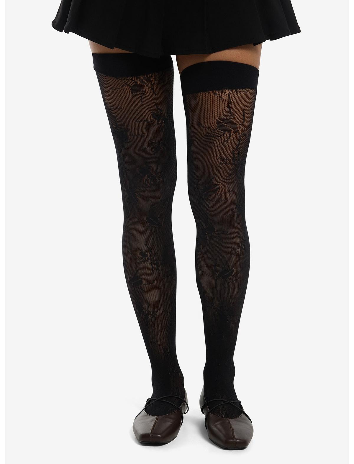 Beetle Fishnet Thigh Highs - US 8462
