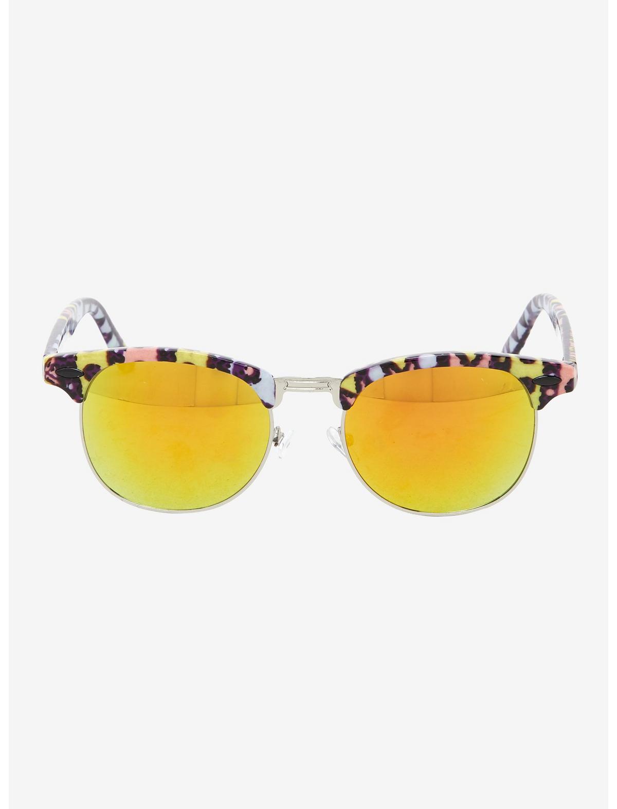 Kruz Geometric Pattern Sunglasses - US 8154