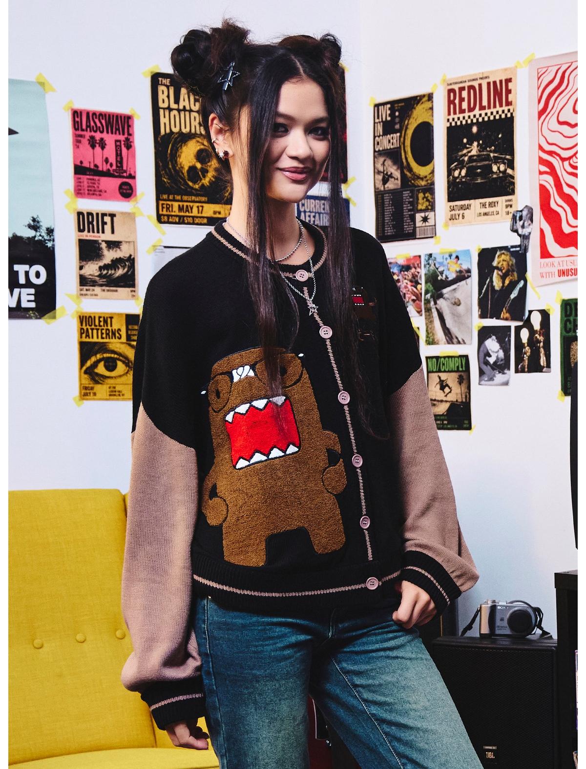 Domo Nerd Color-Block Girls Cardigan - US 6543