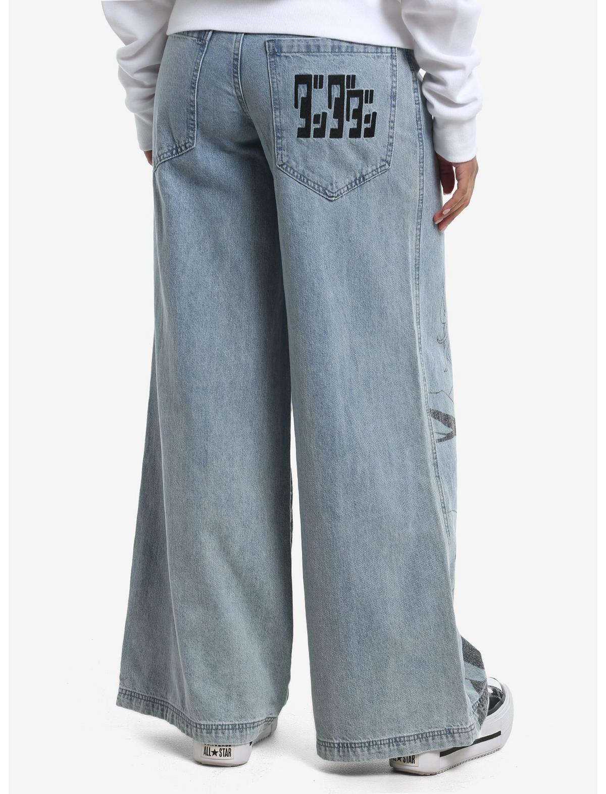 Dandadan Momo & Okarun Wide Leg Jeans - US 1296