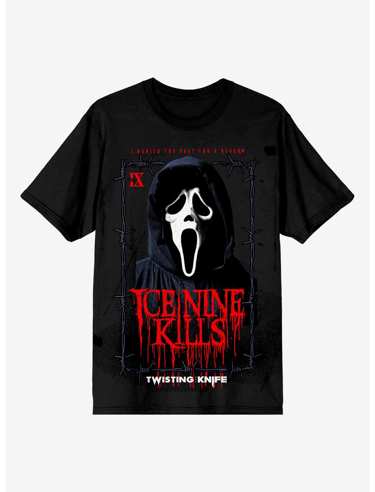 Ice Nine Kills X Ghost Face Twisting The Knife Portrait T-Shirt Hot Topic Exclusive - US 4916