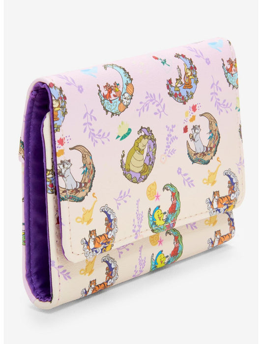 Loungefly Disney Sidekick Crescent Moon Flap Wallet Hot Topic Exclusive - US 7657