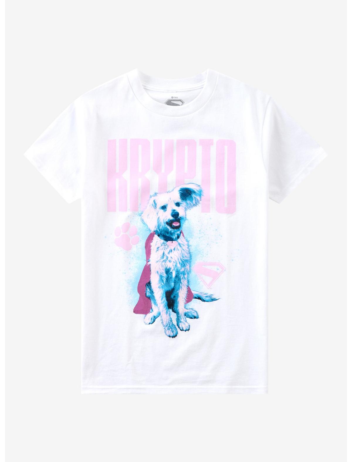 DC Comics Supergirl Krypto Pink Logo T-Shirt - US 3794