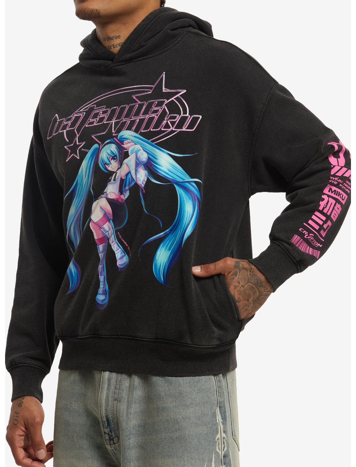 Hatsune Miku Pink Star Icon Hoodie - US 4206