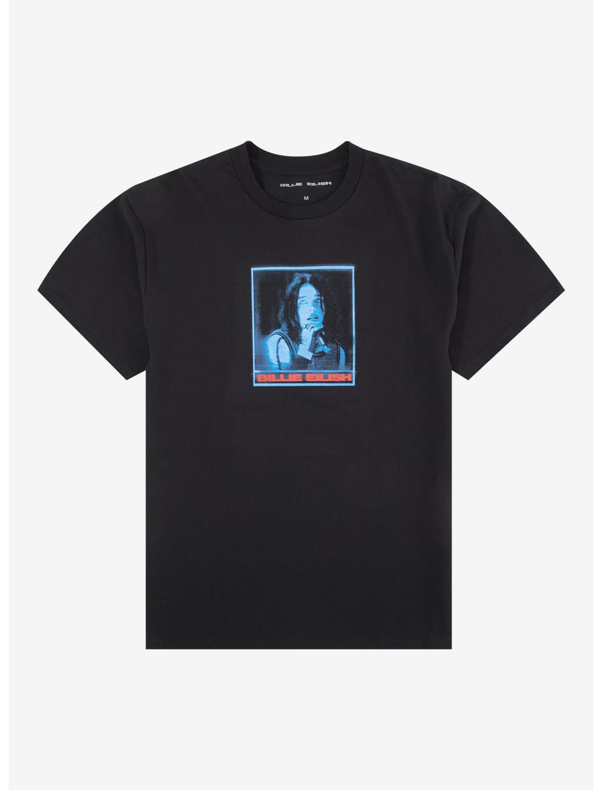 Billie Eilish Hit Me Hard And Soft Singing Photo T-Shirt - US 9160