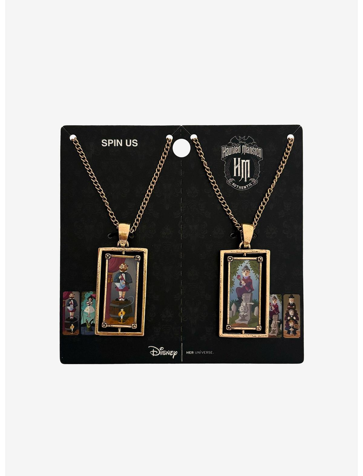 Her Universe Disney The Haunted Mansion Portrait Best Friend Necklace Set - US 7801