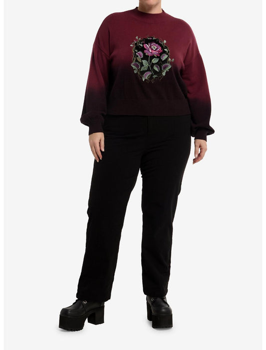 Cosmic Aura Floral Ombré Girls Sweater Plus Size - US 8732