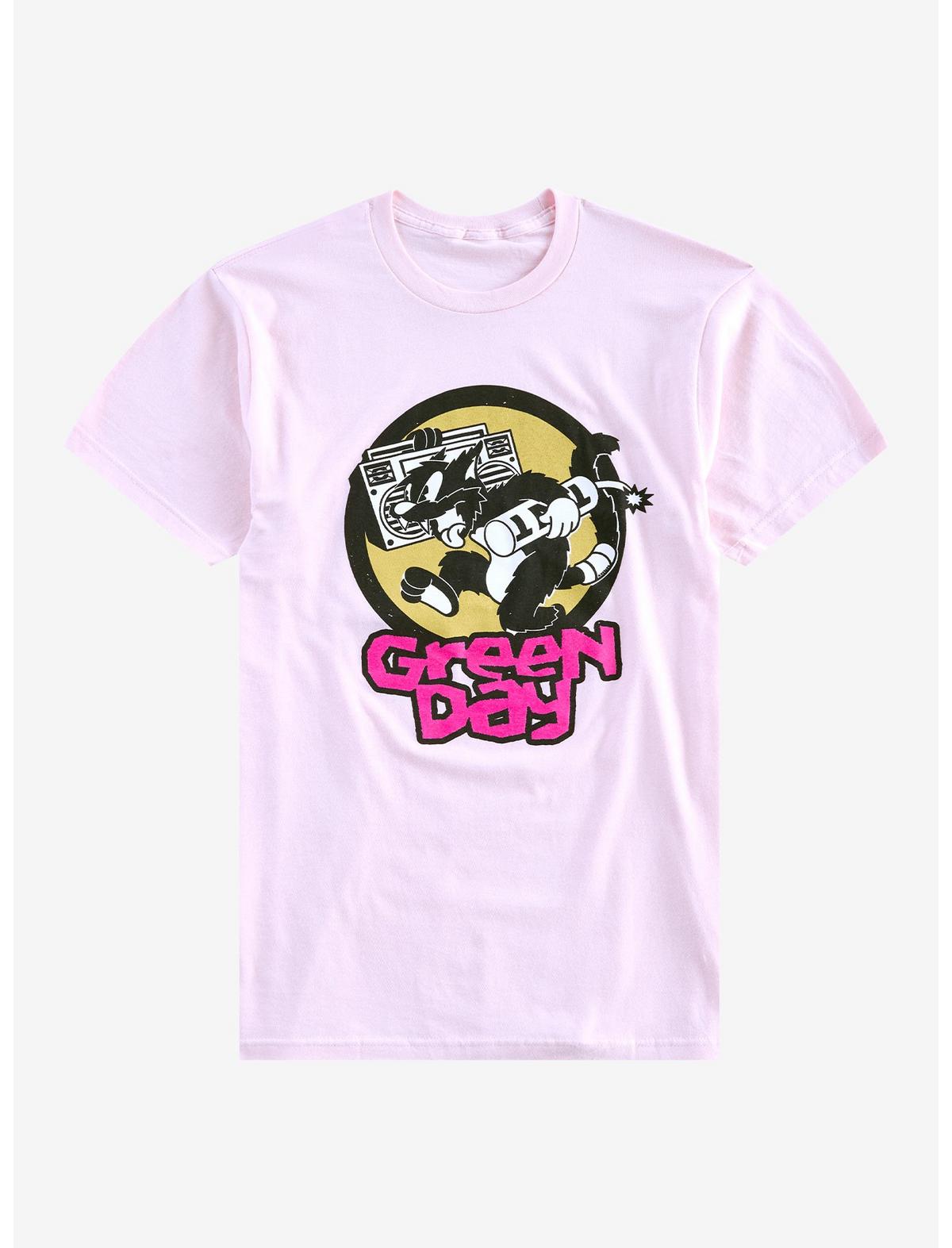 Green Day Punk Cat T-Shirt - US 6043