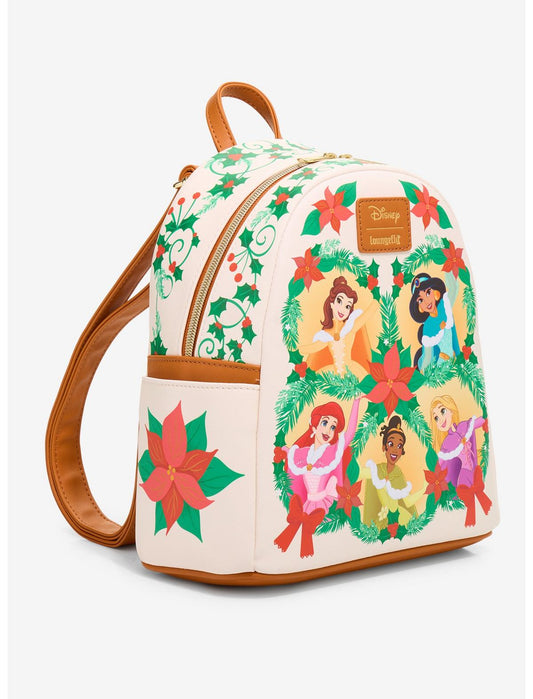 Loungefly Disney Princess Holiday Wreath Mini Backpack - US 4345