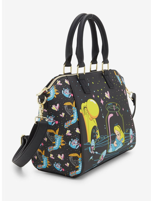 Loungefly Disney Alice In Wonderland Floating Bottle Satchel Bag - US 8975