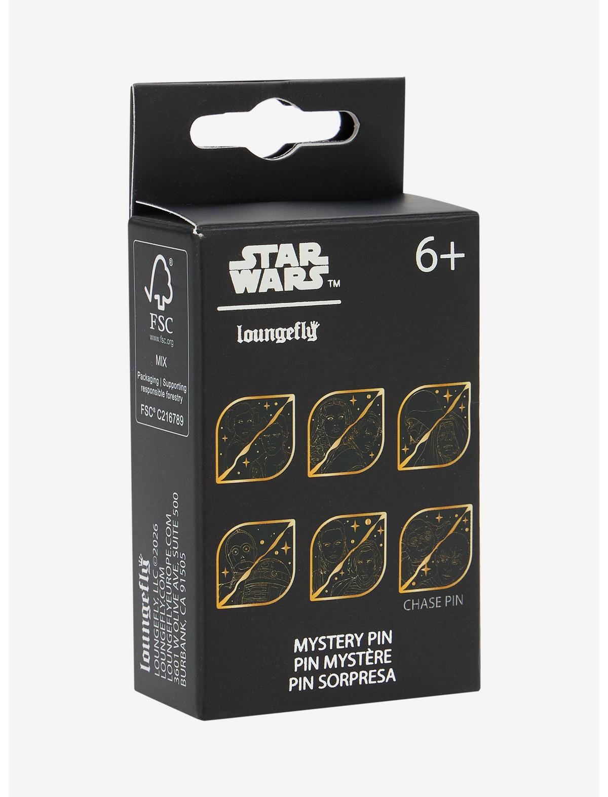 Loungefly Star Wars Gold Portrait Blind Box Enamel Pin - US 3945