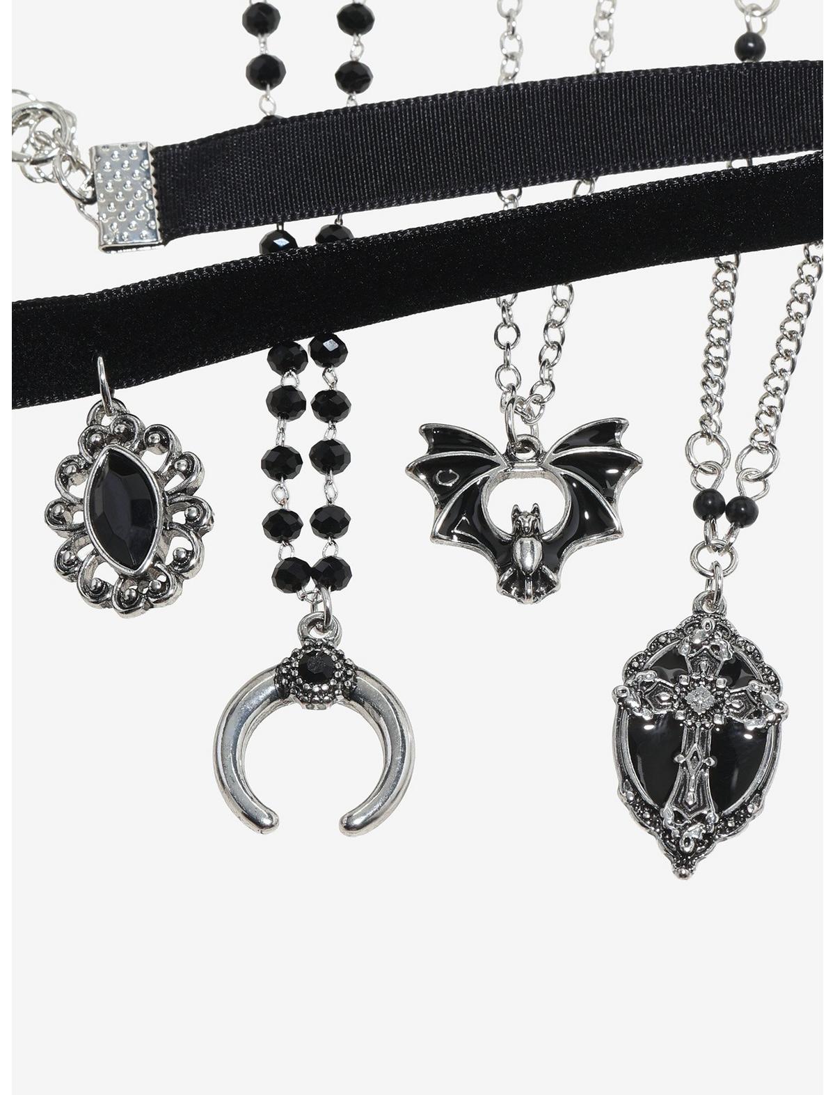 Cosmic Aura Dark Witch Velvet Necklace Set - US 4794