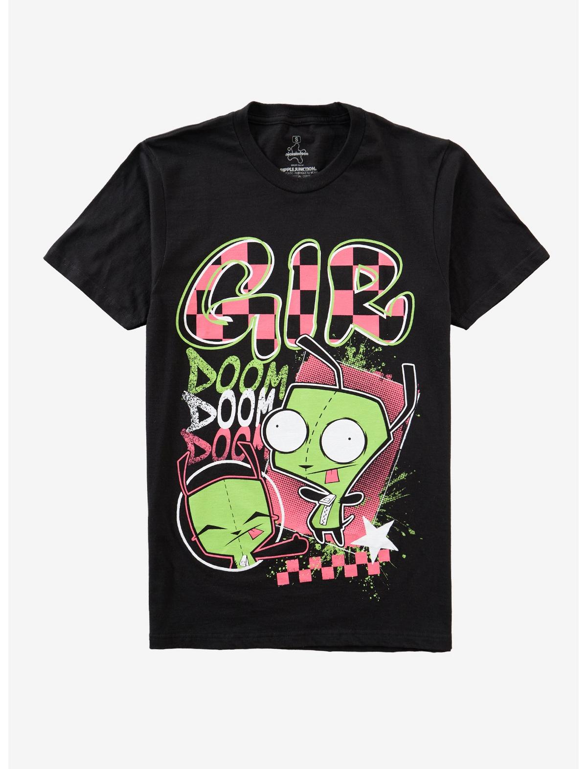 Invader Zim GIR Checkered T-Shirt - US 7559