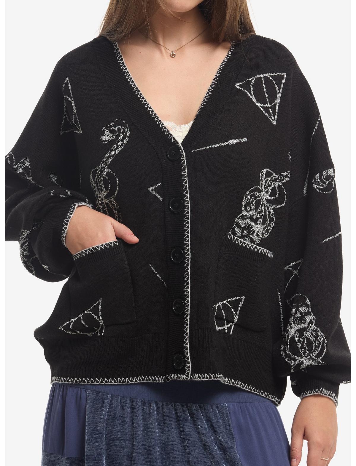 Harry Potter Silver Icons Girls Cardigan - US 9905