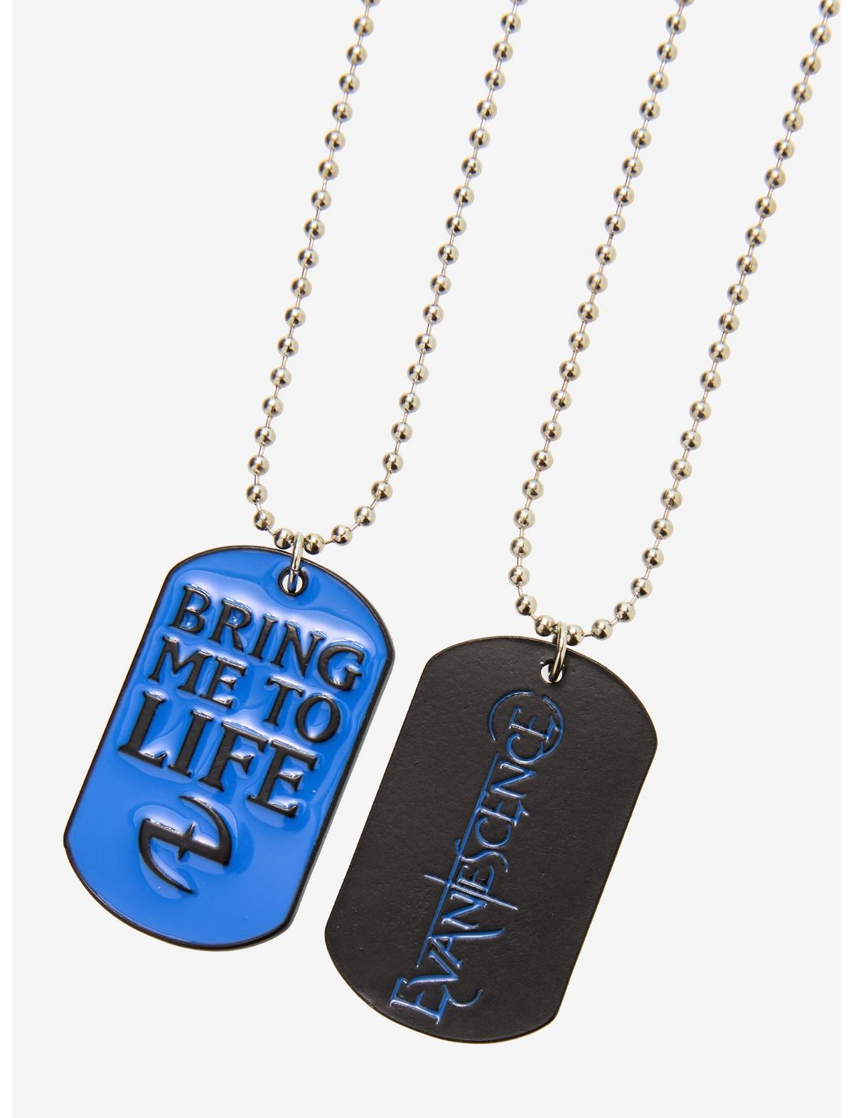 Evanescence Dog Tag Best Friend Necklace Set - US 2002