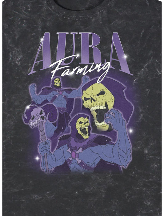 Masters Of The Universe Skeletor Aura Mineral Wash T-Shirt - US 8908