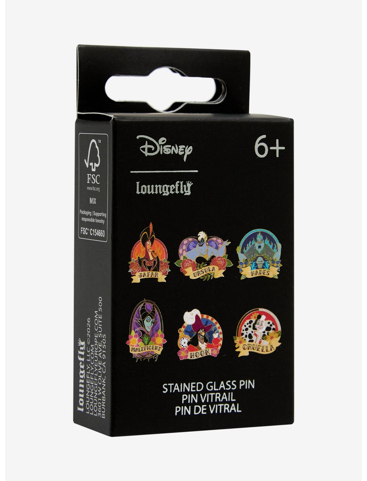 Loungefly Disney Villains Tattoo Blind Box Enamel Pin Hot Topic Exclusive - US 8295